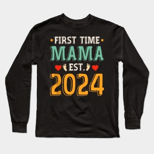 Mother's Day First Time Mom Bruh Love Mom Best Mother Long Sleeve T-Shirt